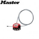 Master可調節鋼纜鎖8611MCN