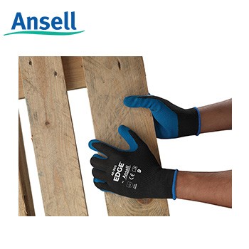 Ansell手套|通用作業(yè)手套_EDGE48-305天然橡膠涂層工業(yè)手套